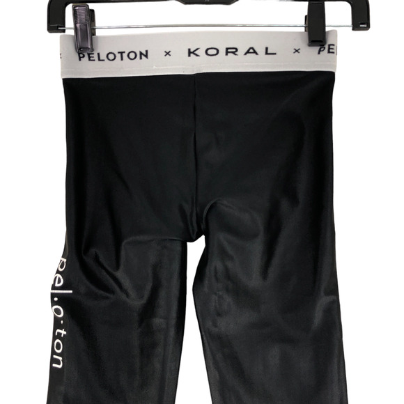 Peloton x Koral Womens Size S Aden Infinity Legging Spellout Logo Contrast Waist - Picture 5 of 10